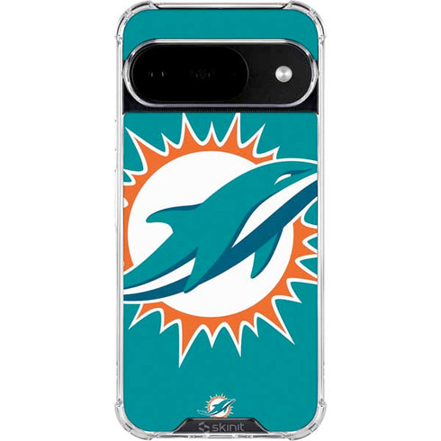 NFL Miami Dolphins Large Logo Google Pixel 10 Clear Case
